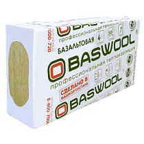 Базальтовая вата Baswool Фасад 120 1200x600x100 мм 3 плиты/пачка (6,912)